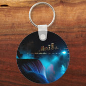 Porte-clés Chutes du Niagara la nuit (Recto)