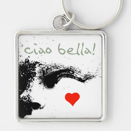 Porte-clés ciao bella ! (Devant)