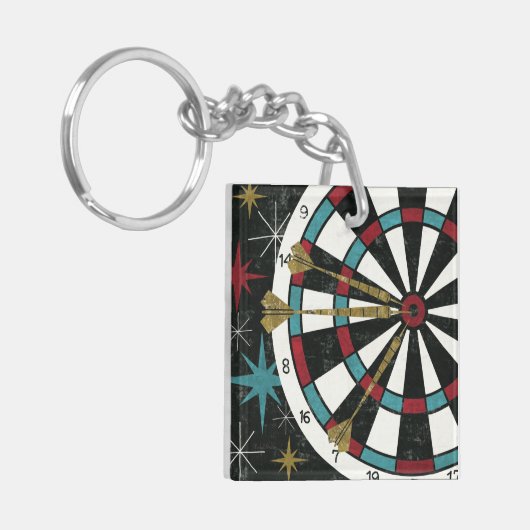 Porte-clés Cible de flechettes illustrative (Devant gauche)