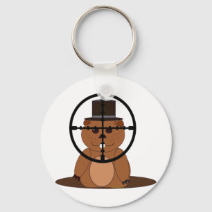 Porte-clés Cible : marmotte