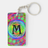 Porte-clés Cible Tie-dye avec symbole Om (Dos)