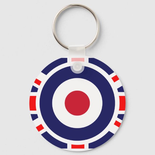 Porte-clés Cible Union Jack Mods Angleterre (Recto)