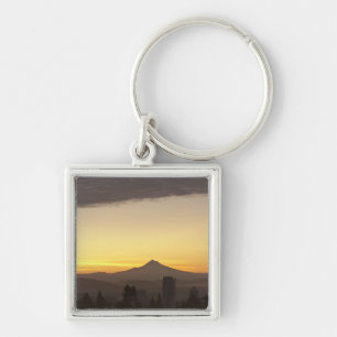 Porte-clés Ciel à l'aube sur Portland et Mt. Hood, Oregon