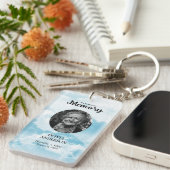 Porte-clés Ciel Bleu Ciel Mémoire Photo de prière (Devant droit)