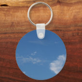 Porte-clés ciel bleu foncé nuages blancs (Recto)