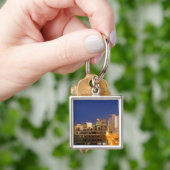 Porte-clés Ciel de Chicago, Illinois, pris depuis West Loop (main)