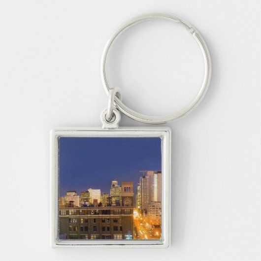 Porte-clés Ciel de Chicago, Illinois, pris depuis West Loop (Devant)