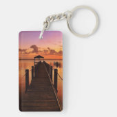 Porte-clés Ciel de coucher du soleil (Dos)