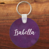 Porte-clés Ciel d'étoile violette (Recto)