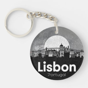 Porte-clés Ciel Lisbonne Portugal - Art Vintage voyage