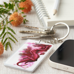 Porte-clés Ciel rouge le matin