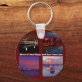 Porte-clés Ciels de San Diego et San Francisco (Recto)