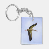 Porte-clés cigogne blanche européenne (Devant gauche)