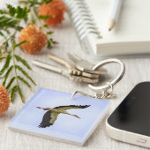 Porte-clés cigogne blanche européenne (Devant Droit)