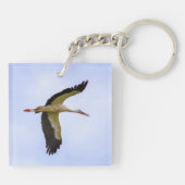 Porte-clés cigogne blanche européenne (Dos)