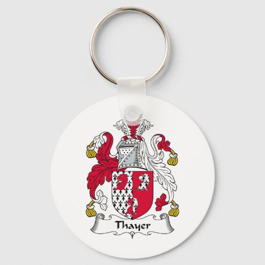 Porte-clés Cimier de famille Thayer (Recto)