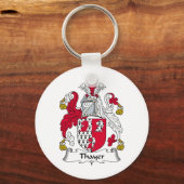 Porte-clés Cimier de famille Thayer (Recto)