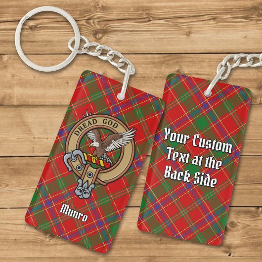 Porte-clés Cimier du clan Munro sur tartan