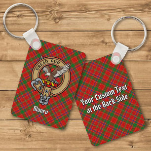 Porte-clés Cimier du clan Munro sur tartan