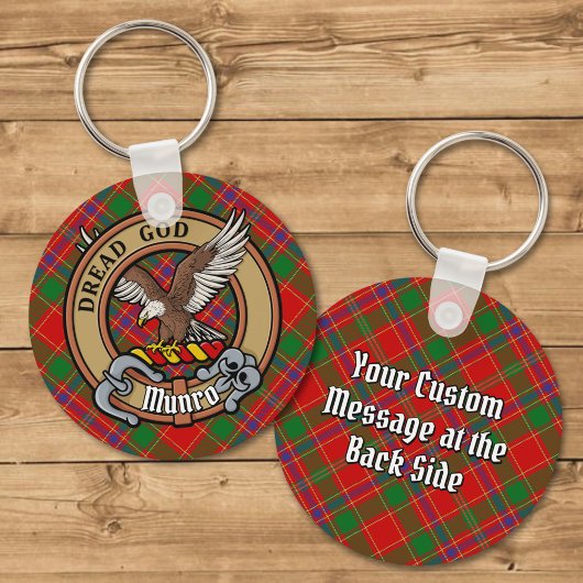 Porte-clés Cimier du clan Munro sur tartan
