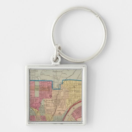 Porte-clés Cincinnati, Ohio et environs (Devant)
