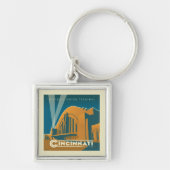 Porte-clés Cincinnati, Ohio | Terminal Union historique (Devant)