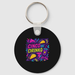 Porte-clés Cinco de drinko fête cinq de mayo mens fête 5