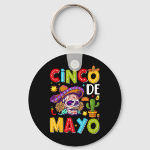Porte-clés Cinco De Mayo Camisa Costume De Fête Mexicaine 5 D