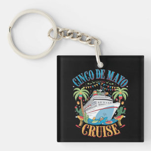 Porte-clés Cinco De Mayo Cruise Mexique Bateau mexicain Fiest
