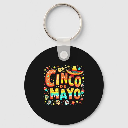 Porte-clés Cinco De Mayo Fête Mexicaine (Recto)