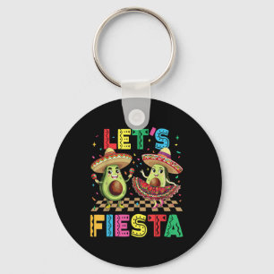 Porte-clés Cinco De Mayo Lets Fiesta Mexicaine Drôle Avocado