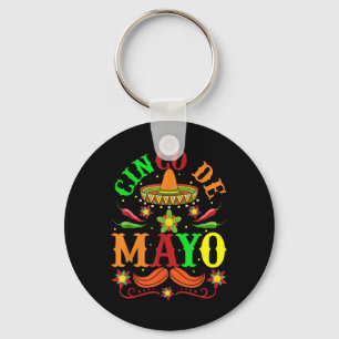 Porte-clés Cinco De Mayo Lets Fiesta Squad 5 De Mayo Mexique