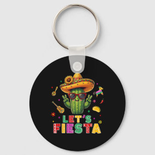 Porte-clés Cinco De Mayo Mexicain Cactus Drôle Faisons La Fêt