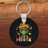 Porte-clés Cinco De Mayo Mexicain Cactus Drôle Faisons La Fêt (Recto)