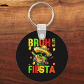 Porte-clés Cinco de mayo mexican cactus funny lets fiestaCinc (Recto)