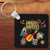 Porte-clés Cinco De Mayo noir (Recto)