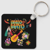 Porte-clés Cinco De Mayo noir (Dos)