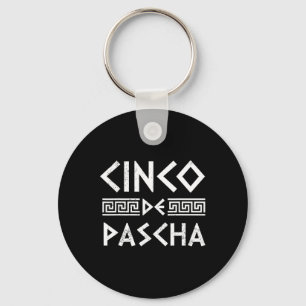 Porte-clés Cinco De Pascha Drapeau Grèce Drôle Pâques grec Ci