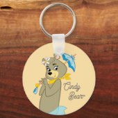 Porte-clés Cindy Bear tenant le parasol (Verso)