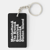 Porte-clés Cinq Boroughs ~ New York (Dos)