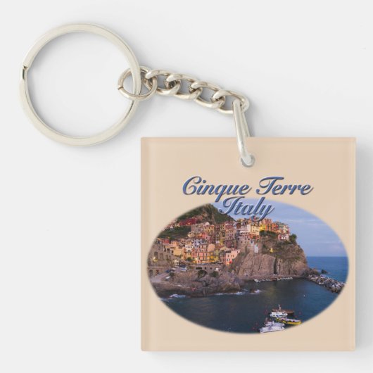 Porte-clés Cinque Terre, Italie : Soirée romantique (Devant)