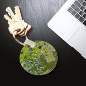 Porte-clés Circuit imprimé de geek informatique vert clair