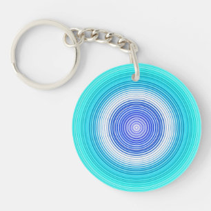 Porte-clés Circulaire - Bleu clair