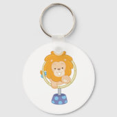 Porte-clés Circus Lion Jumping Through A Hoop (Verso)