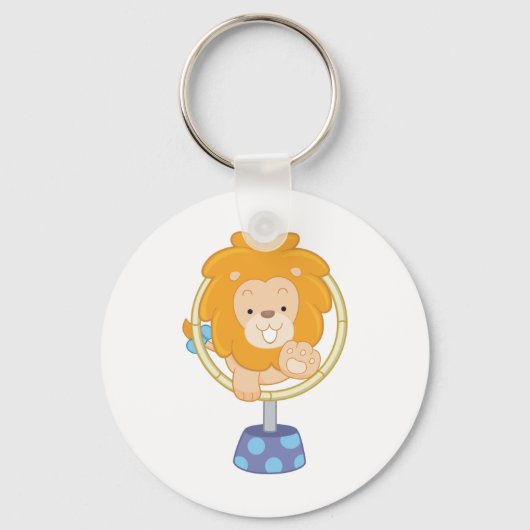 Porte-clés Circus Lion Jumping Through A Hoop (Verso)