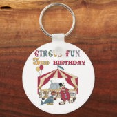 Porte-clés Cirque 3e Anniversaire Tshirts et cadeaux (Recto)