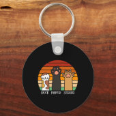 Porte-clés Ciseaux de papier roche jeu Kitten Lover animaux p (Recto)