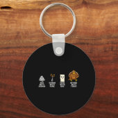 Porte-clés Ciseaux De Papier Rock Jour D'Action De Grâce La T (Recto)