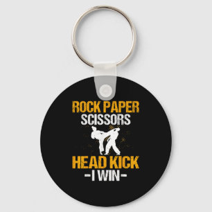Porte-clés Ciseaux en papier rock Headkick I Win - Arts marti