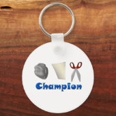 Porte-clés Ciseaux Papier Rocher Champ (Recto)
